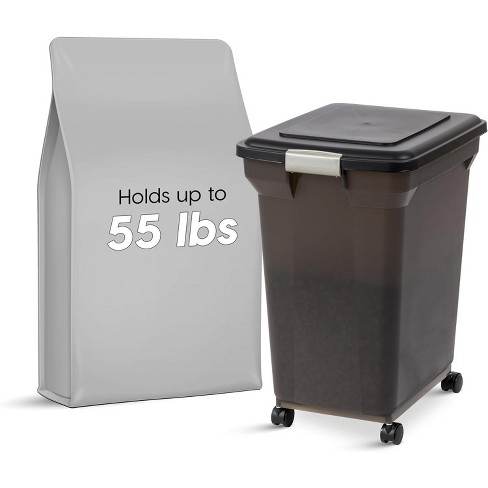 Iris USA Airtight Elevated Feeder Storage Container, 12 qt.