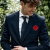 Unique Bargains Camellia Boutonnieres Pins for Formal Party Easy to Use Artificial Flowers 12pcs - 4 of 4
