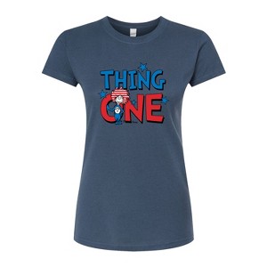 Women's - Dr. Seuss - American Thing One Fitted Graphic T-Shirt - 1 of 4