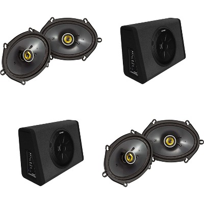 Kicker (2) 11PT250 Powered Truck Enclosure & (2) 46CSC684 6x8"  Bundle