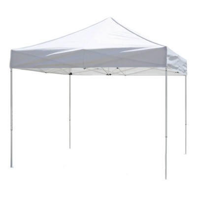 Z-Shade 10 x 10 Foot Venture Portable Lawn, Garden, and Outdoor Event Canopy Shade Tent Shelter with Rolling Bag and Stake Kit, White