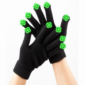 GreatShield Touchscreen Gloves, Winter Wool Gloves with Touch screen Fingers for Men & Women, 10 Conductive Fingertips -Black, Size S/M - 1 of 4