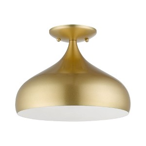 Livex Lighting Amador 1 - Light Semi-Flush Mount in  Soft Gold - 1 of 1