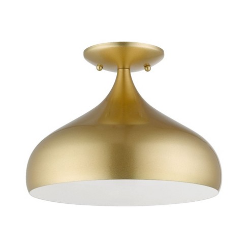 Livex Lighting Amador 1 - Light Semi-Flush Mount in  Soft Gold - image 1 of 1