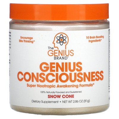 The Genius Brand Genius Consciousness, Snow Cone, 2.86 oz (81 g)