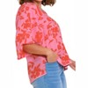 Women's Floral Boat Neck High Low Split Hem Top - umgee - 2 of 4