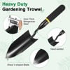 Unique Bargains Manganese Steel Anti-slip Rubber Handle Hand-welded Gardening Trowel - 2 of 4