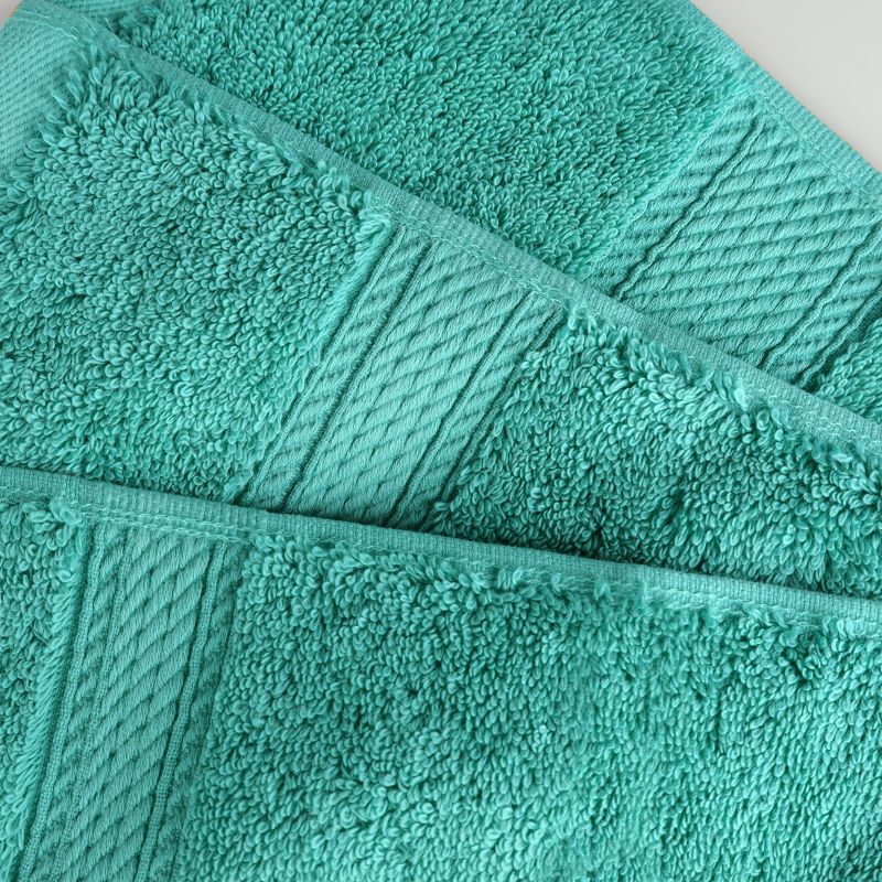 Premium Cotton 800 GSM Heavyweight Plush Luxury 4 Piece Bathroom Towel Set by Blue Nile Mills, 5 of 8