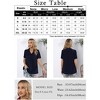 Coolmee Womens Casual Tops Dressy Short Sleeve lapel Collar V Neck Ruffle Shirts Business Work Blouses - 4 of 4