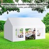 13x20 FT Party Tent Heavy Duty Wedding Canopy with White Large Roof - 2 of 4