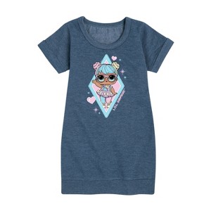 - LOL Surprise! - Bon Bon Doll Graphic Short Sleeve Fleece Dress - 1 of 4