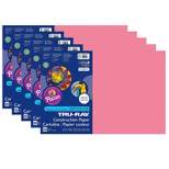 Pacon Tru-Ray 12" x 18" Construction Paper Shocking Pink 50 Sheets/Pack 5 Packs (PAC103045-5)