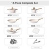 LunaLulink 11 Pieces Pots and Pans Granite Stone Cookware Set Non Stick Pot Set, Nonstick Cooking Pots - 3 of 4