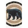 Earth Rugs Mama Bear Round Large Coaster 7"x7" – Rustic Woodland Cabin Table Accessory - 3 of 3