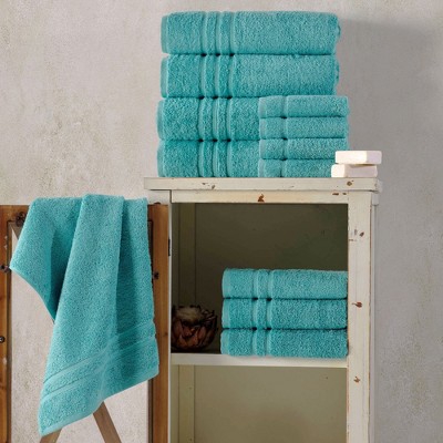 Hawmam Yellow Turkish Cotton 4-Piece Bath Towel Set