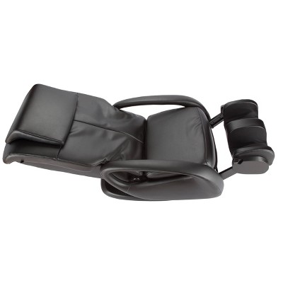 Black Faux Leather Swivel Massage Recliner Chair