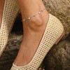 Ross-Simons Italian 1.15 ct. t.w. Bezel-Set CZ Station Anklet in Sterling Silver - 3 of 4
