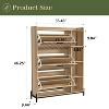 Narrow Hidden Shoe Racks with 3 Flip Drawers and Open Shelves, Shoe Cabinet with Open Storage Space - The Pop Home - 2 of 4