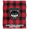 Western Oregon University Campus Plaid Spirit Silky Touch Super Soft Throw Blanket 50x60 - 2 of 4