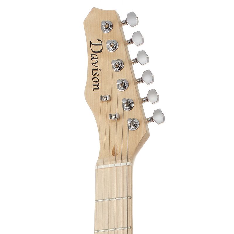 Davison 39-Inch Full-Size Left Handed Electric Guitar with Humbucker Pickup - Includes Padded Gig Bag & Accessories, 4 of 6