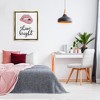 Stupell Industries Shine Bright Pink Glam Lips Framed Canvas - 2 of 3