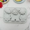 Unique Bargains Candy Mould 6-Cavity Rainbow Cloud Sun Flower Candy Mould Hand Wash 7.2"x4.72"x1.02" 1 Pc - 2 of 4