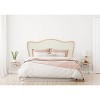 Storied Home Queen Oak Wood Headboard Beige: Upholstered, Freestanding, No Assembly, Spot Clean - 3 of 4