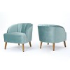 Set of 2 Amaia Modern New Velvet Club Chair - Christopher Knight Home - 2 of 4