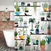 Paaaawaters Bohemian Flower Bathroom Curtain Colorful Boho Floral Print Beautiful Bright Polyester Fabric Cloth Shower Curtain - 3 of 4