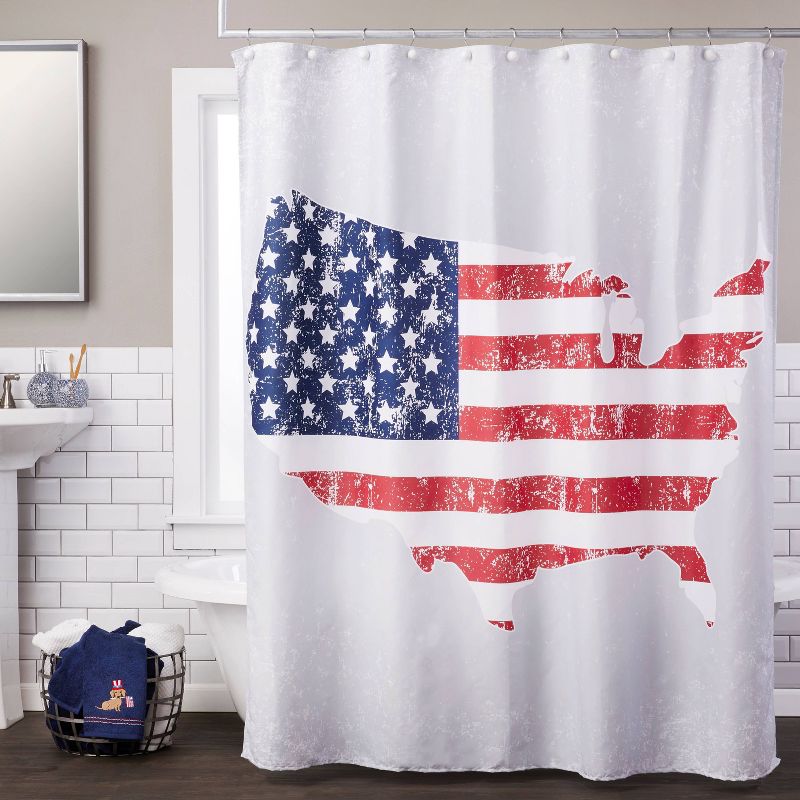 American Pride Fabric Shower Curtain - SKL Home, 3 of 5