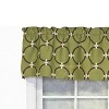 RLF Home 100% Cotton High Quality Rings Tailored Window Valance with 1.5" Rod Pocket 50" W X 12" L Green - 4 of 4
