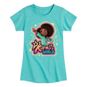 Girls' - Karma's World - Logo Fitted Short Sleeve Graphic T-Shirt - 1 of 4