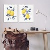 Stupell Industries Budding Lemon Blossoms Black Framed Giclee Art - 2 of 4