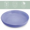 Elanze Designs Bistro Glossy Ceramic 8.5 inch Dinner Bowls Set of 4, Violet Purple - 2 of 4