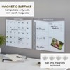 ECR4Kids MessageStor Magnetic Dry-Erase Glass Board with Magnets, 17.5in x 17.5in, 2-Pack - 3 of 4