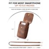 Generic  Leather Small Crossbody Bags Designer Cell Phone Bag Wallet Purses Adjustable Strap - 4 of 4