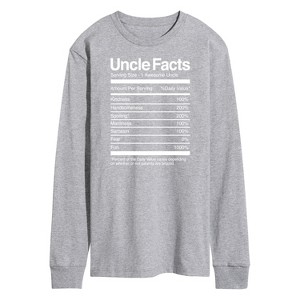 Men's - Instant Message - Uncle Facts Long Sleeve Graphic T-Shirt - 1 of 4