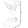 Uniquewise Fiberglass White Plinth Roman Column Ionic Piller Pedestal Vase Stand for Wedding or Party, Living Room Decor - Photography Props - 2 of 4