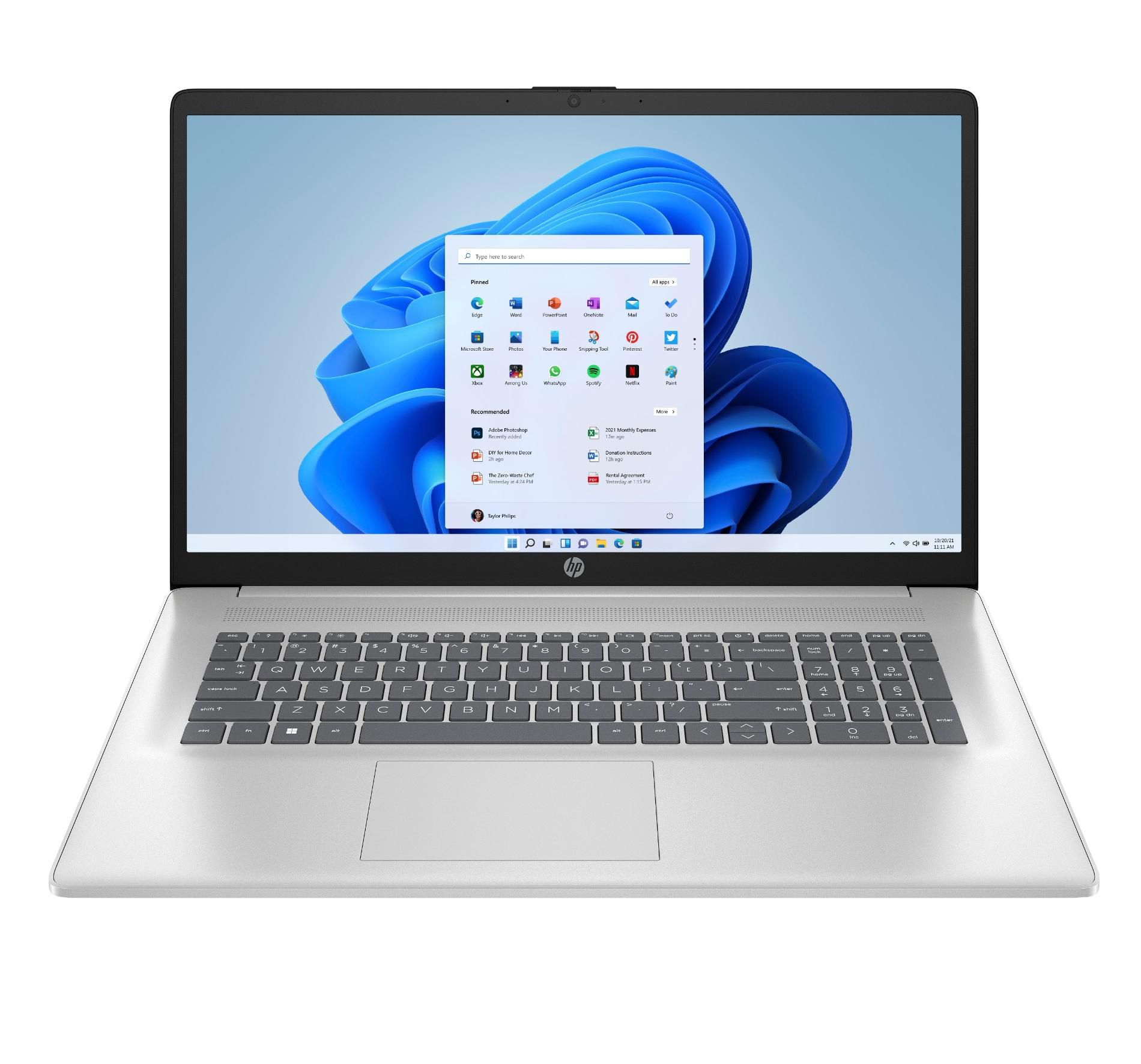 HP Essential Laptop, 17.3" HD+ 1600*900 Touchscreen 60Hz, Intel Core i3-N305, Intel UHD Graphics, 4GB RAM, 128GB SSD, Wi-Fi 6, Windows 11 Home, Silver