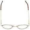 Calabria MetalFlex Designer Reading Glasses Model M Gold-Demi-Amber 46mm X-SMALL - 4 of 4