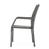 Christopher Knight Home Outdoor Wicker Stacking Dining Chairs (Set of 2), Multibrown - 4 of 4