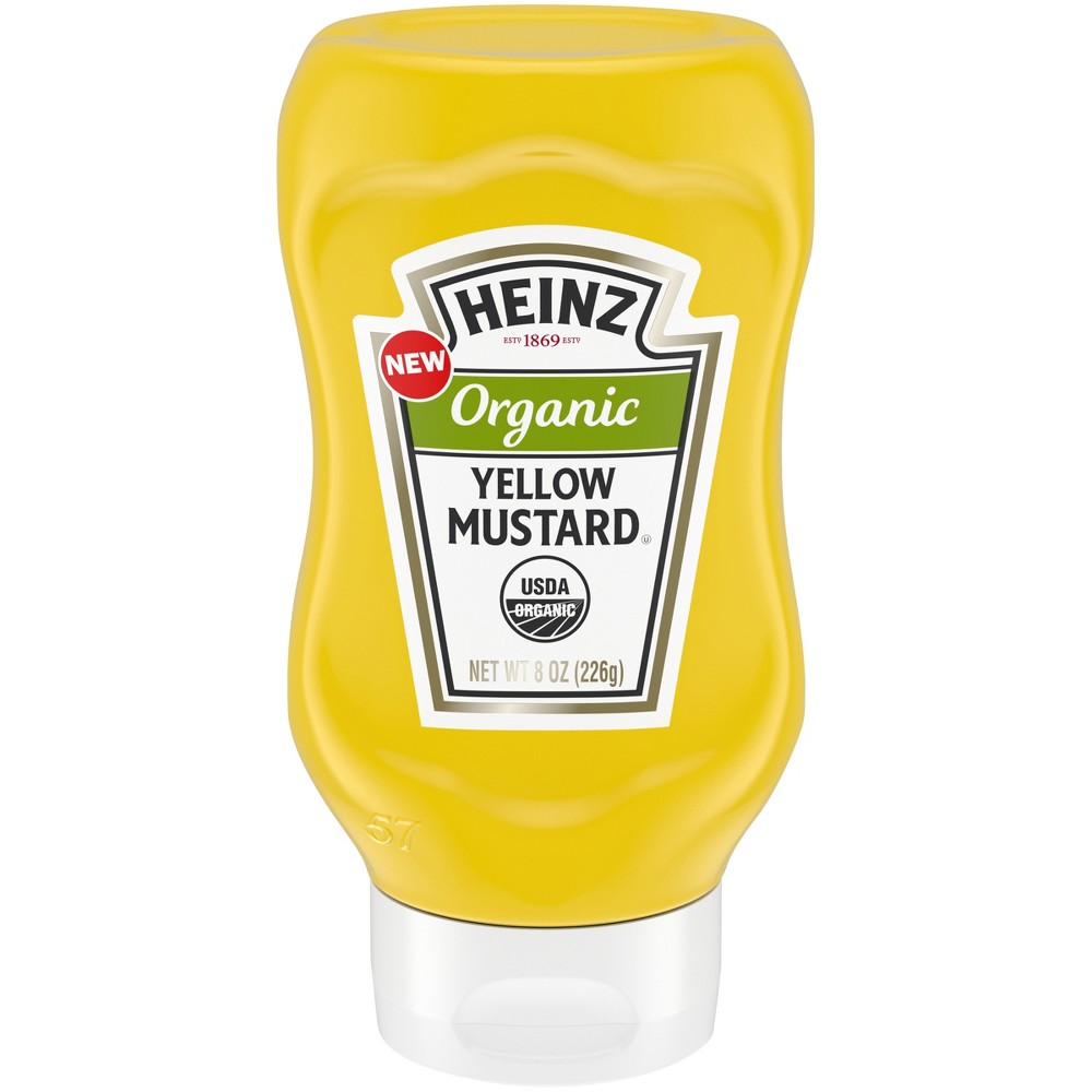 UPC 013000009553 Heinz Organic Yellow Mustard 8oz