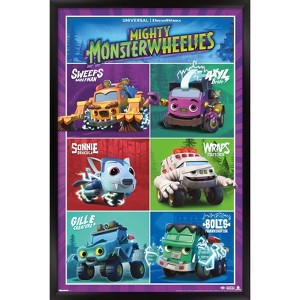 Trends International Mighty Monster Wheelies (2024) - Grid Framed Wall Poster Prints - 1 of 4