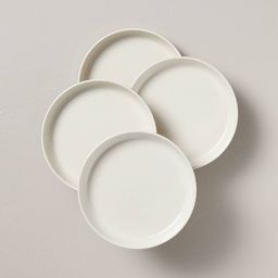 4pk 6.5" Melamine Appetizer Plates Sour Cream - Hearth & Hand™ with Magnolia