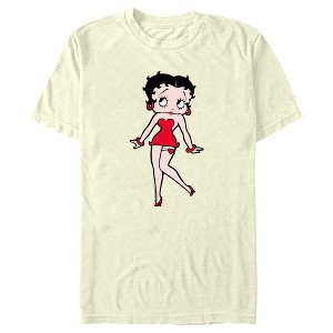 Men's Betty Boop Red Outfit Cute Pose T-Shirt - 1 of 4