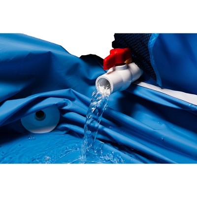 Medium Blue Pop-Up Pet Pool and Bath with Mesh Pockets