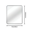 Lyngins 30x36 Rectangular Wall Mirror – 4mm HD Glass Bathroom Mirror, Anti-Rust Aluminum Bathroom Decor, Shatterproof Mirrors for Bathroom Sink - 3 of 4