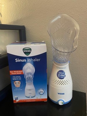 Vicks Personal Steam Inhaler for Congestion Relief and Coughs. Soft Face  Mask for Targeted Steam. More Relief When Used with VapoPads.