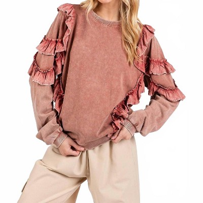 Women's Cotton Ruffle Top - mittoshop