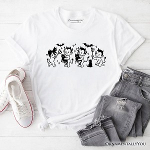 Halloween Devils and Cats T-Shirt, Scary Season Tee | OrnamentallyYou - 1 of 4